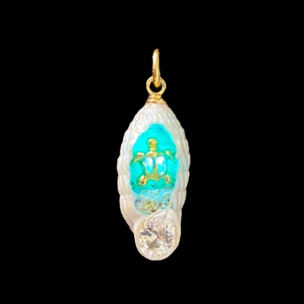 Kukudushi Fauna Gold Turtle Emerald - Image 2
